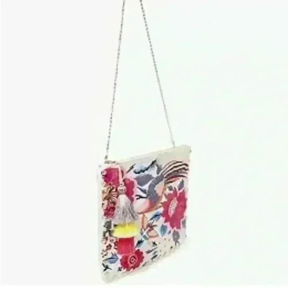 Steve Madden Breza Colorful Embroidered Large Clutch Crossbody, Natural/Multi - Picture 7 of 10